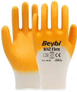 Beybi Kn2 Flex Sarı Nitril İş Eldiveni 288 Çift (1 Koli)
